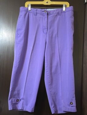 Christopher & Banks Purple pants cropped 14